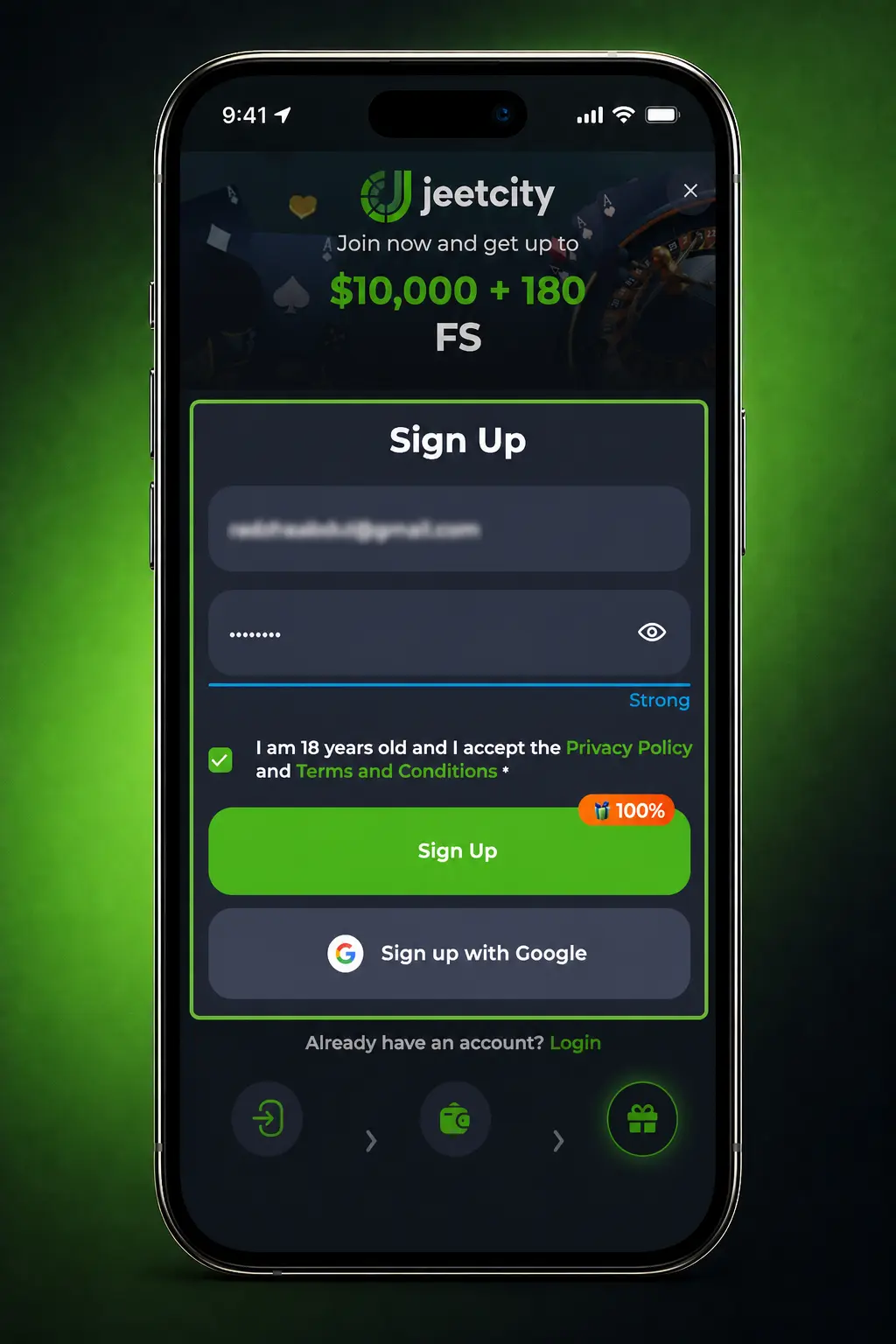 How to Use Bonus - Step 1