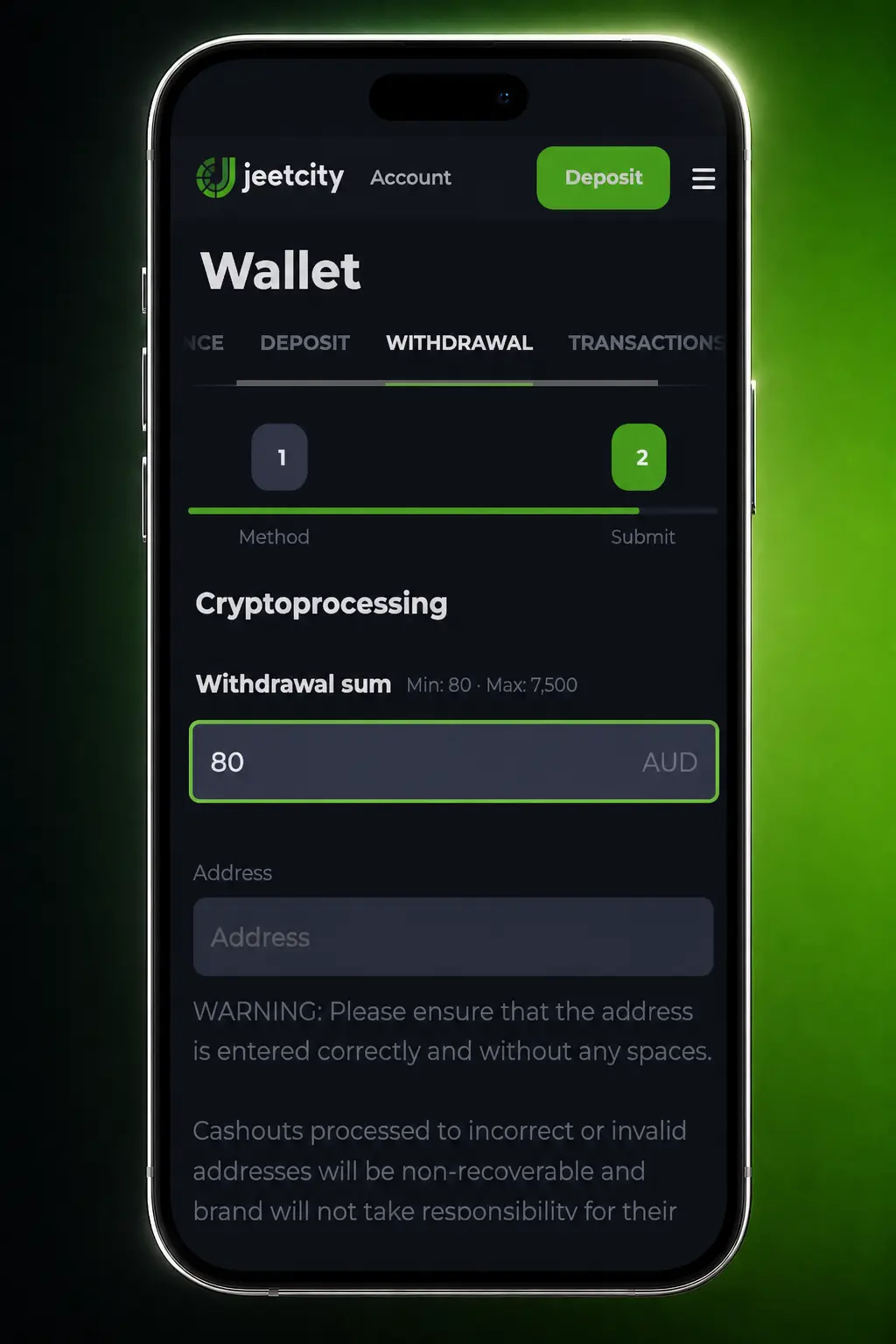 Withdraw Money - Step 4